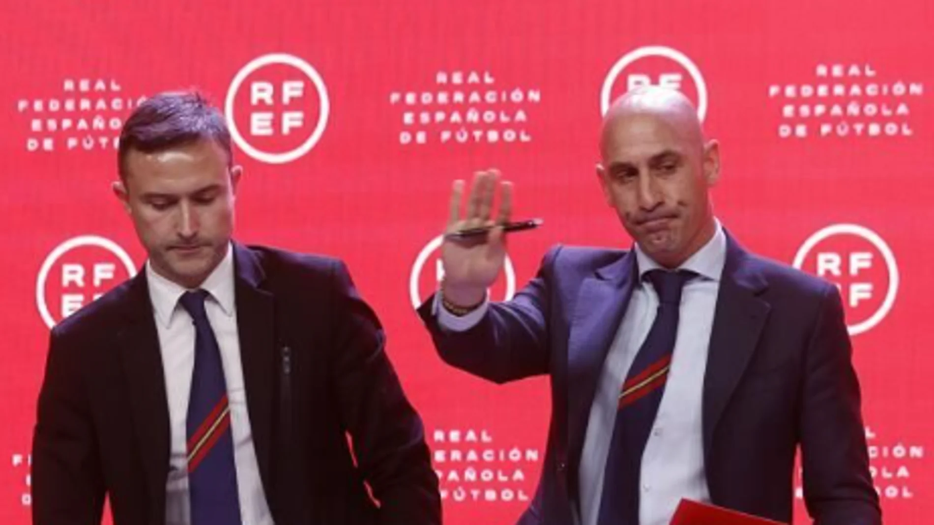 Pablo García Cuervo junto a Luis Rubiales