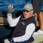El Rey Juan Carlos, navega en Sanxenxo para participar la Regata que lleva su nombre