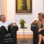Yolanda Díaz junto al Presidente de Argentina, Alberto Fernández, en 2022