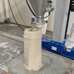 Muestra de uno de los elementos estructurales creados por impresión 3D
