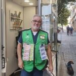 José Guillén, vendedor de la ONCE que ha repartido el premio
