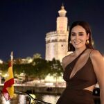 Vicky Martín Berrocal con vestido cut out.