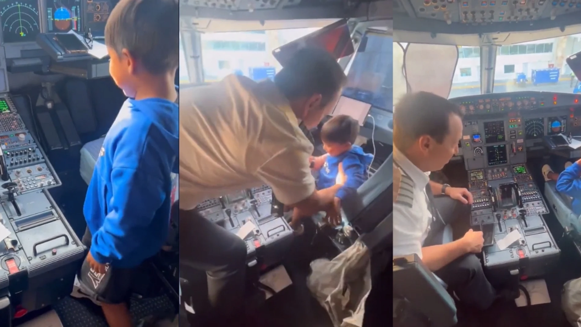 Piloto cumple el sueño de un joven tripulante