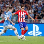 Rodrigo Riquelme con el Atlético de Madrid
