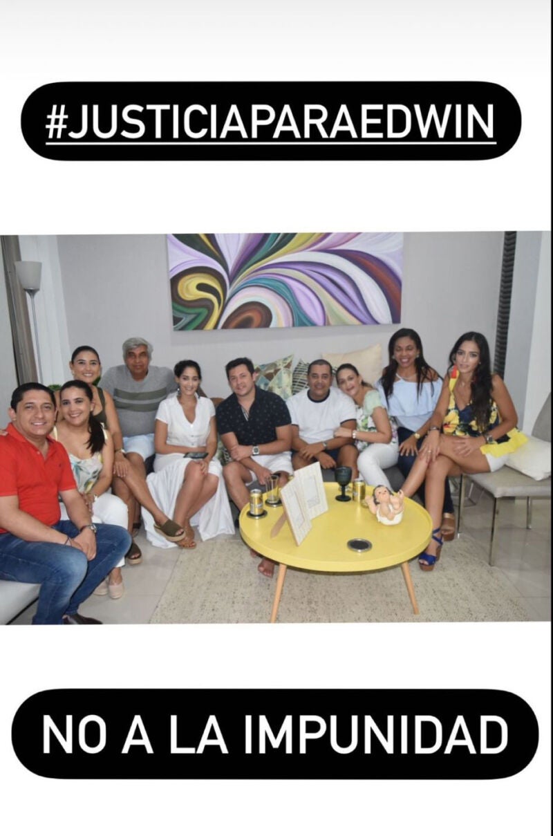 Story de la cuenta 'Justicia para Edwin Arrieta'