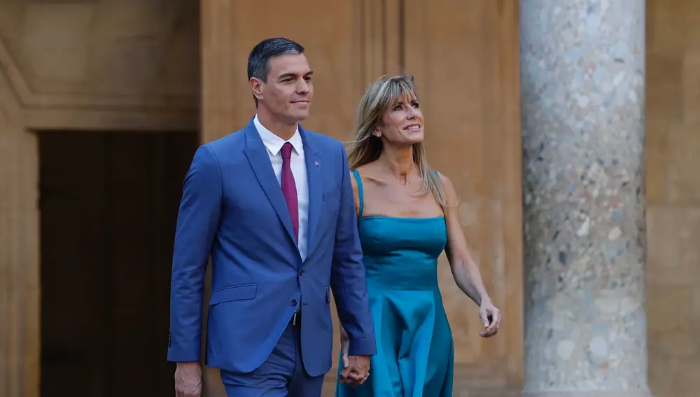 Pedro Sánchez y Begoña Gómez en Granada.