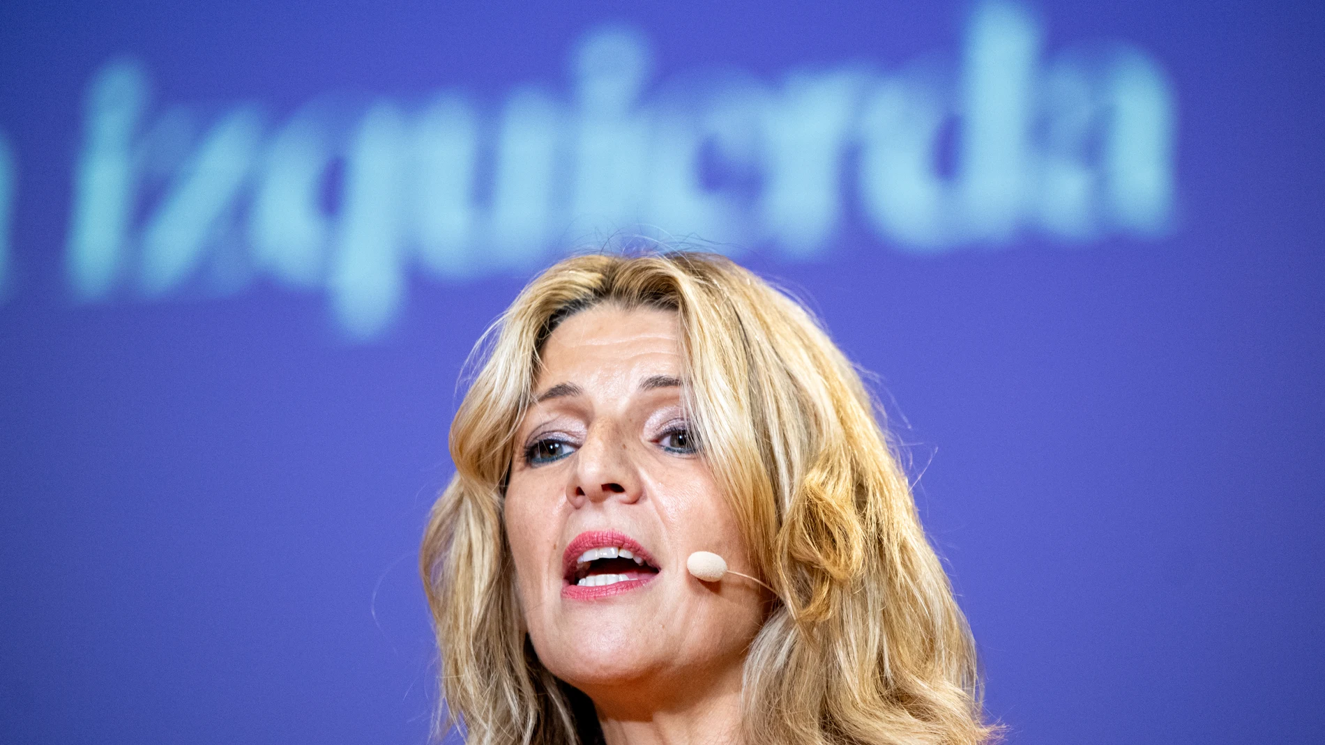 La líder de Sumar, vicepresidenta y ministra de Trabajo en funciones, Yolanda Díaz, participa en un foro del Club Vanguardia, en el Colegio de Abogados, a 5 de octubre de 2023, en Barcelona, Catalunya (España). El Club Vanguardia es el club de los suscriptores y beneficiarios de los medios ‘La Vanguardia’, ‘Mundo Deportivo’ e ‘Historia y Vida’. 05 OCTUBRE 2023;VANGUARDIA;CLUB;FORO;DEBATE;SUSCRIPTORES;BENEFICIARIOS;MEDIOS Lorena Sopêna / Europa Press 05/10/2023