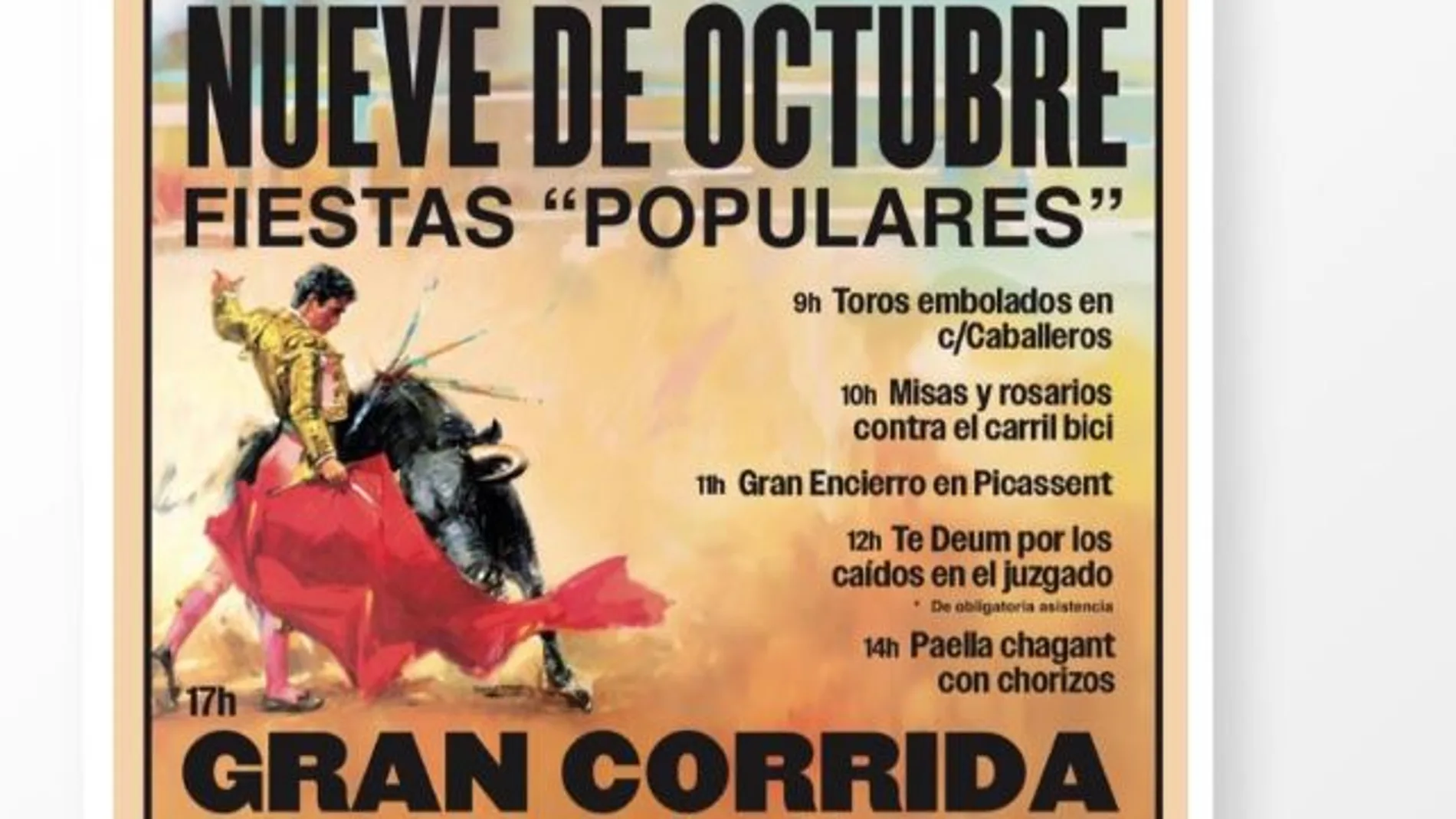 Carteles que Compromís ha pegado por la ciudad para criticar al PP