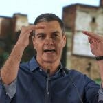 El presidente del Gobierno en funciones, Pedro Sánchez participa este sábado en un acto del PSOE celebrado en Granada. 