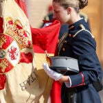 La princesa de Asturias, Leonor, jura bandera en Zaragoza