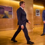 Feijóo y Sánchez se reunieron ayer en el Congreso de los Diputados