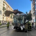 El autobús envuelto en el siniestro