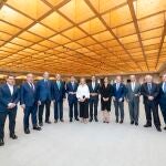 El presidente de CaixaBank, José Ignacio Goirigolzarri, y el director general de Negocio de CaixaBank, Jaume Masana, asisten a la segunda reunión anual del órgano consultivo