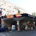 Gasolinera Repsol en Madrid.