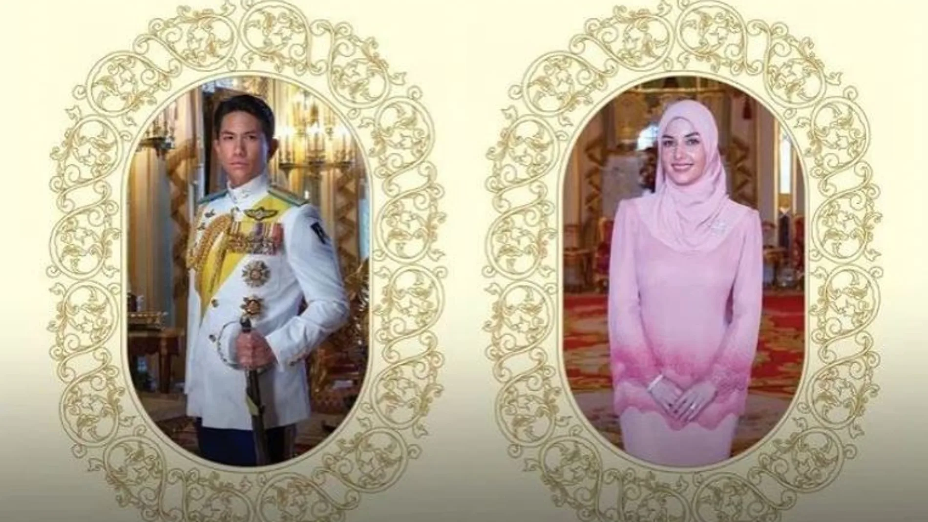 Abdul Mateen, príncipe de Brunei y su prometida