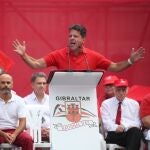 El ministro Principal de Gibraltar, Fabián Picardo, en los actos del National Day. A 10 de septiembre de 2023 en Gibraltar. El Peñón celebra su tradicional National Day, el primero tras la pandemia de Covid-19. En los actos de celebración han estado muy presentes el pueblo marroquí, que sufrió en la madrugada de este pasado sábado un terremoto que ha dejado hasta el momento más de 2.000 fallecidos, así como la Reina Isabel II, fallecida el 8 de septiembre de 2022. 10 SEPTIEMBRE 2023 Nono Rico 10/09/2023