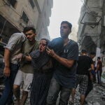 Scene of Israeli rocket attack in Gaza