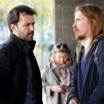 Encuentro con militantes de Podemos en Castilla y León de los portavoces estatales, Pablo Fernández y Javier Sánchez Serna