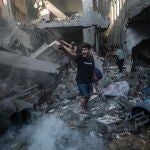 Scene of Israeli rocket attack in Gaza