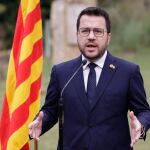 Pere Aragonès, en su discurso de hoy domingo