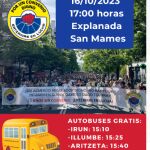 Cartel de la convocatoria de la manifestación