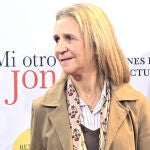 La Infanta Elena en la premier de 'Mi otro Jon'.