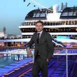 Fernando Pacheco a bordo de MSC Grandiosa