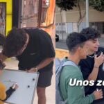 El tiktoker Alejandro Villamizal con varios jóvenes