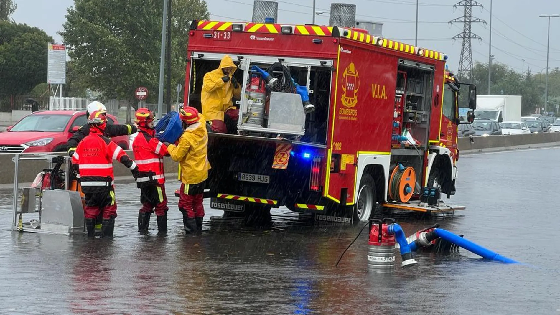 Las fuertes lluvias en la región provocan incidentes y la intervención de los Bomberos