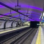 Andén de la estación de metro de Cuatro Caminos 