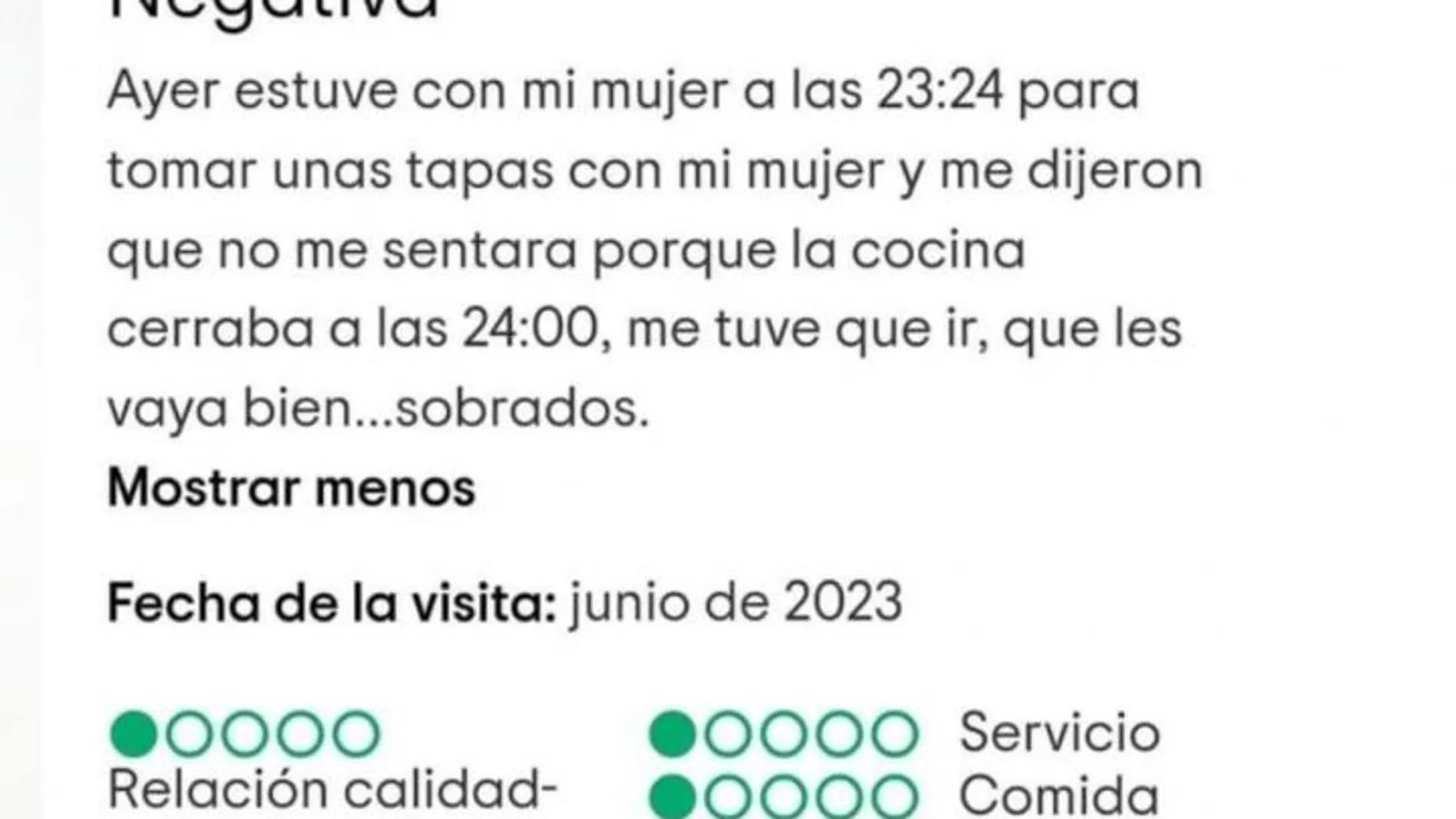 Se viraliza el zasca de un dueño de un restaurante a un comentario cliente