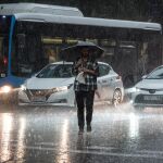 La borrasca Aline deja huella en Madrid