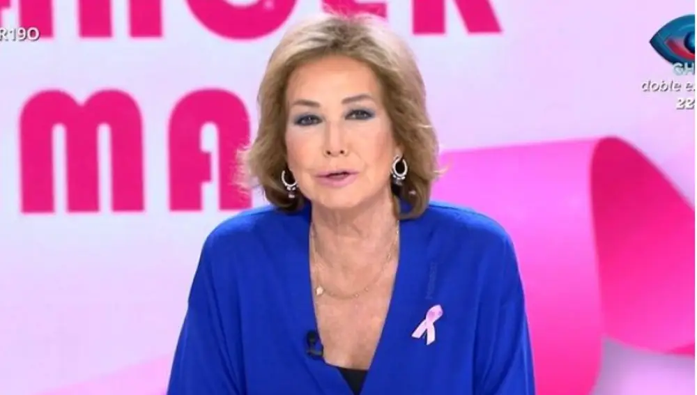 Ana Rosa Quintana hablando sobre el cáncer de mama en "TardeAR"
