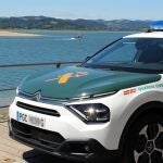 Un vehículo de la Guardia Civil