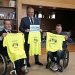 Carlos Pollán, Ignacio Tremiño y Francisco Sardón presentan la II Carrera Inclusiva por la Lesión Medular
