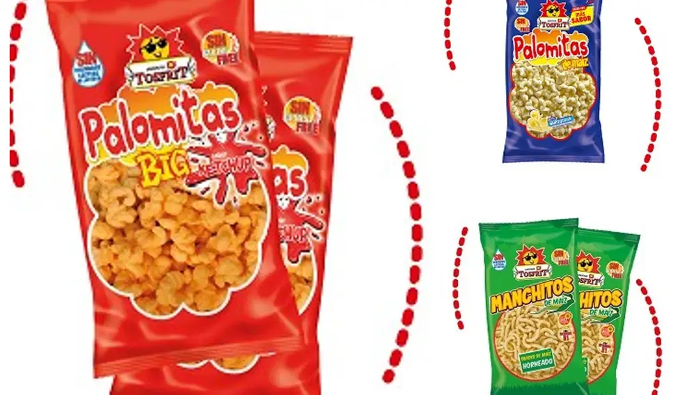 Alerta por unas palomitas de maiz y "ganchitos" de una conocida marca