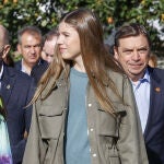 La Infanta Sofía en el pueblo ejemplar. 
