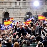 El presidente del PP, Alberto Núñez Feijóo, participa este domingo en Toledo en un acto público en defensa de la igualdad de todos los españoles, ante una posible ley de amnistía.