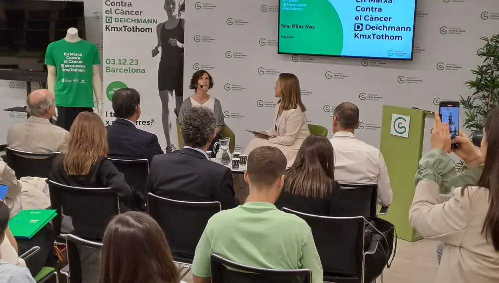 Pilar Ros y Carme Barceló en la presentación de la nueva edición de la carrera