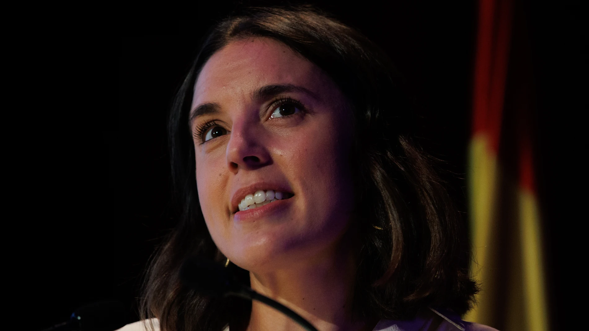 La ministra de Igualdad en funciones, Irene Montero, interviene durante el acto Institucional por el 40 aniversario del Instituto de las Mujeres, en el Auditorio Museo del Prado, a 25 de octubre de 2023, en Madrid (España). El Instituto de las Mujeres celebra sus 40 años, con una programación que busca recordar y rememorar la memoria feminista de España, a través de la cultura como herramienta de cohesión y enlace. 25 OCTUBRE 2023;FEMINISMO;IGUALDAD;INSTITUTO DE LAS MUJERES Alejandro Martín...