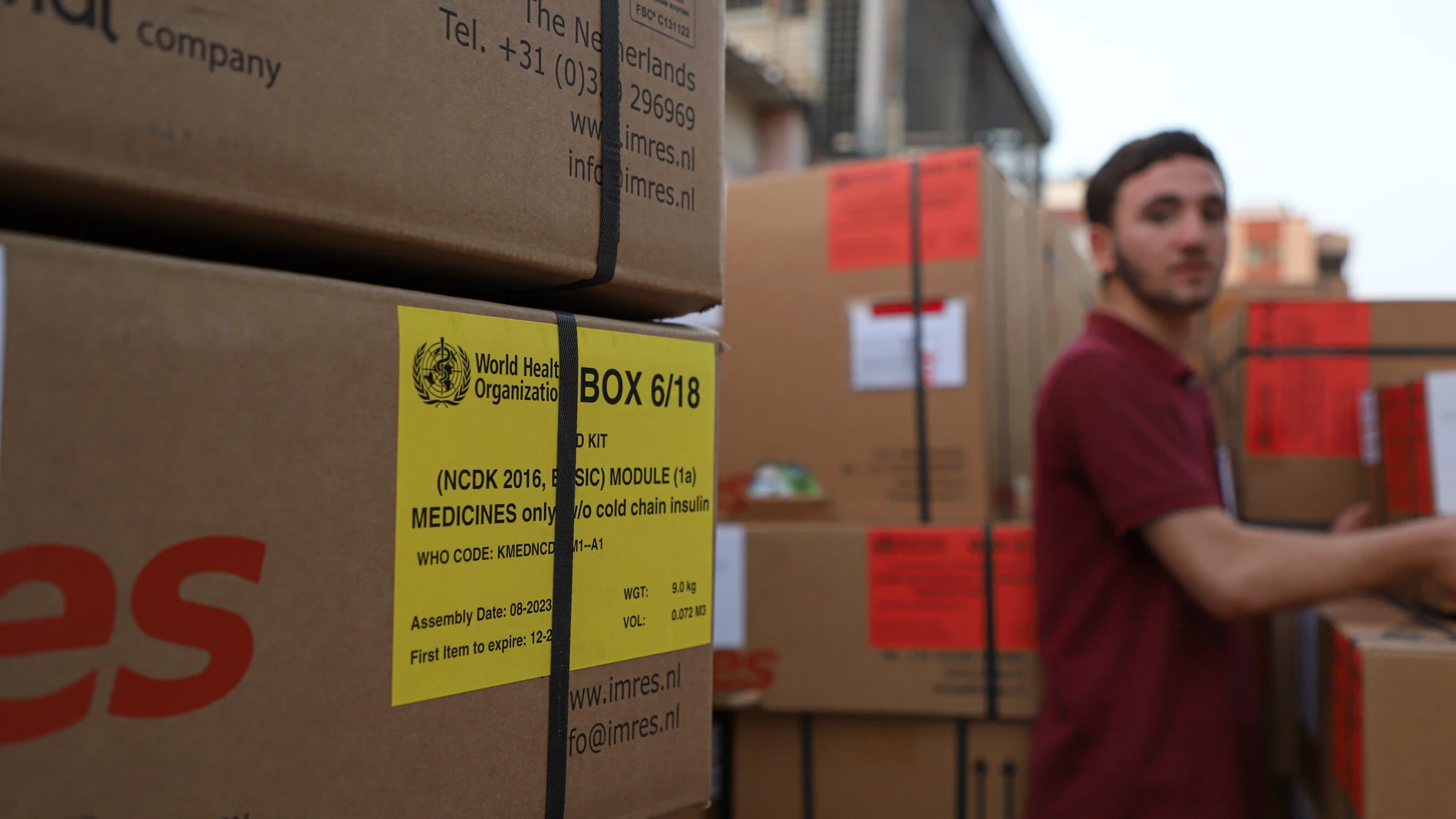 O.Próximo.- Un cuarto convoy de ayuda humanitaria entra en la Franja de Gaza a través del paso de Rafá
