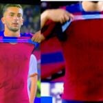 El mensaje real de Ferrán Torres junto a la imagen "fake"