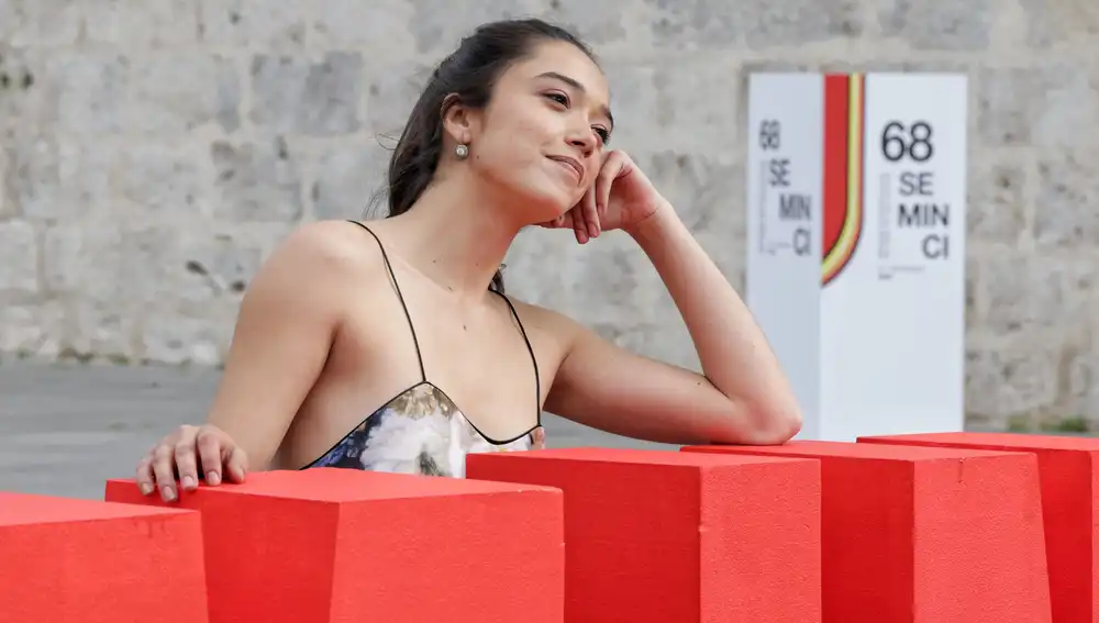 Sara Becker, protagonista de "La contadora de películas", a su paso por la Seminci de Valladolid