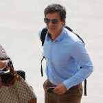 Rodolfo Sancho llegando a los juzgados de Koh Samui