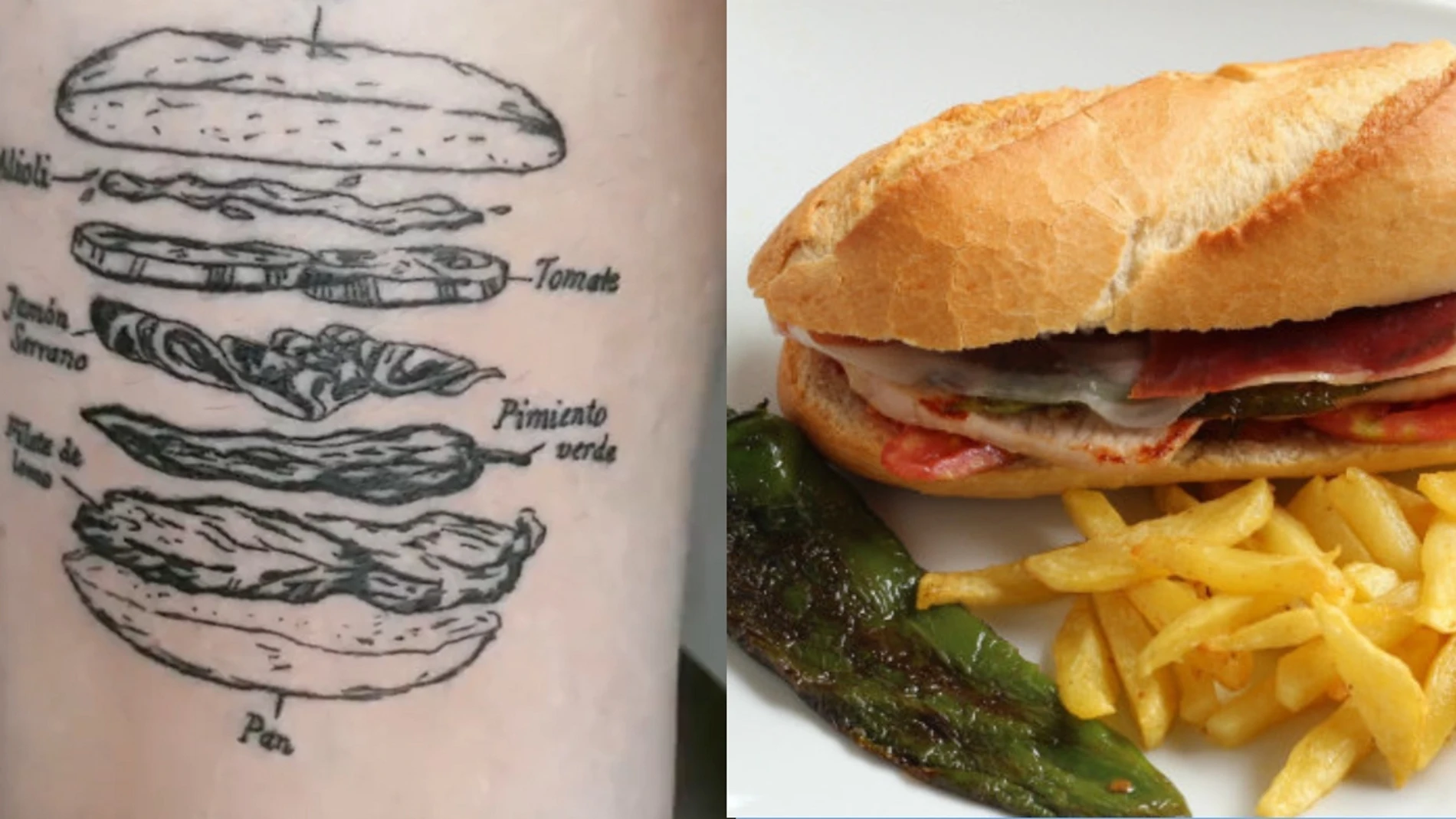 Tatuaje de un serranito en el brazo de un persona