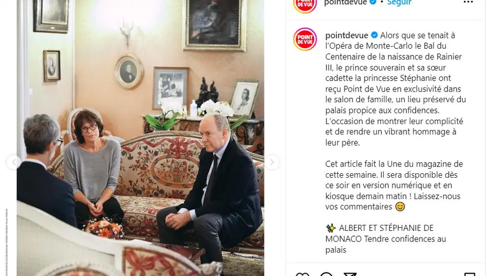 La princesa Estefanía y el príncipe Alberto de Mónaco