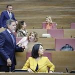 La portavoz del PSPV, Rebeca Torró, durante una sesión en Les Corts