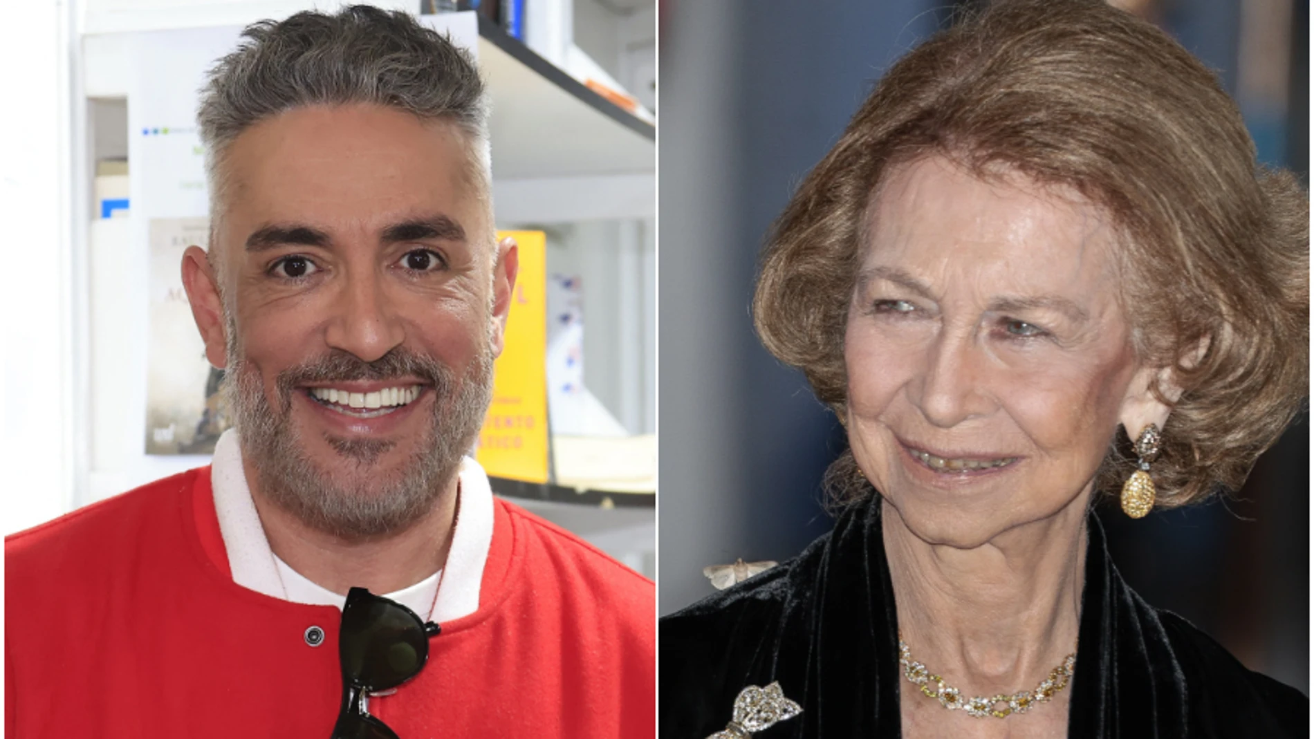 Kiko Hernández y la Reina Sofía