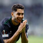 Ayoze celebra el gol del triunfo del Betis