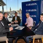 De izquierda a dercha, Alfonso Vargas, Rafael Carmona, el periodista Fran Cárceles, Javier Arnaldo y Álvaro Macarro